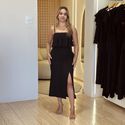 Vestido Midi Yasmin Preto