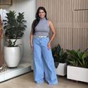 Calça Carol Pantalona Jeans