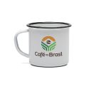 Caneca esmaltada - Café no Brasil - 160ml