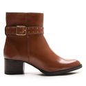 Bota/Coturno Feminina Kader Woman Couro Confort Cravo