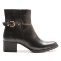 Bota/Coturno Feminina Kader Woman Couro Confort Preto