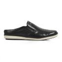 Sapatenis Casual Calprado Couro Confort Preto