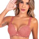 28380 - Conjunto Push Up. Calcinha fio. - Marrom