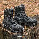 Bota EPI CA Tática Militar Gogowear 100% Couro ref Bope cor Camuflado Chumbo