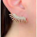 Brinco Ear cuff Cravejado 