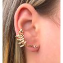 Brinco ear cuff de galho cravejado na micro zircônia 