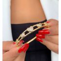 Bracelete de corações 