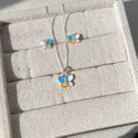 Conjunto Infantil De Prata 925 de borboleta 