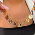 Pulseira Com Medalhas Dez Mandamentos