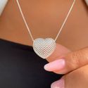Colar de coração na Prata 925