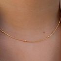 Chocker de bolinhas delicada 