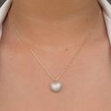 Colar de coração com detalhes na micro zircônia 