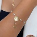 Pulseira de perola nossa senhora com espirito santo 