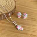 Conjunto infantil prata 925