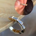 Piercing fake escamas em navetes