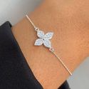 Pulseira de trevo Prata 925