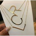 Colar de letra lisa