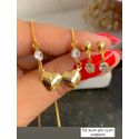 Conjunto Com Dois Coração Liso e Ponto De Luz