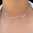 Chocker riviera rainbow prata 925