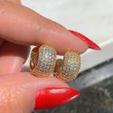 Brinco De Argola Cravejada na micro Zircônia 