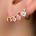 Brinco Ear Cuff na Zircônia