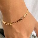 Pulseira masculina corrente 3 por 1