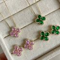 Conjunto Flor Cravejado na Zircônia 