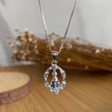Colar Com Pingente De Nossa Senhora Aparecida Prata 925