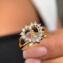 Anel de coração com Nossa Senhora