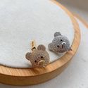 Pingente charms urso cravejado