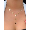 Conjunto de gravatinha coração liso