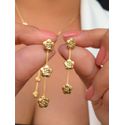 Conjunto gravatinha de flor 