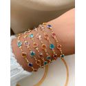 Pulseira Na Zircônia colorida (UNITARIO)