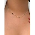 Chocker de zircônia preta