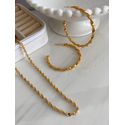 Chocker de colar de fita trançado 