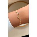 Pulseira com detalhes zircônias 