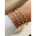 pulseira de corrente trabalhada (UNITARIO)