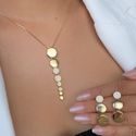 Conjunto medalhas lisas e cravejadas