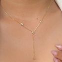 Colar gravatinha com ponto de luz 