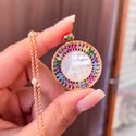 Colar Mandala Nossa Senhora Na Madrepérola Luxo