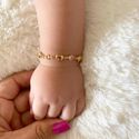 Pulseira Infantil De Coração Com Ponto De Luz