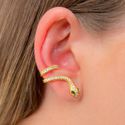 Ear Cuff Cobra Cravejada Par