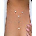 Conjunto Gravatinha pérola e gota