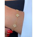 Pulseira trevo cravejado 