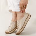 Sapatilha Tênis feminino em couro cor Ice ajuste elástico J.Gean Wave cod. FI0007
