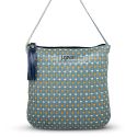 Bolsa artesanal feminina Em Couro cor Jeans J.Gean cod. NC0042/22