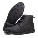 Bota Masculina Couro Preto Confortável Chelsea 