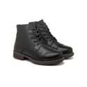 Bota Infantil Saara em Couro - Preto E L