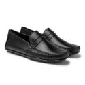 Mocassim Masculino Bolonha Em Couro - Preto