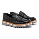 Loafer Masculino Casual Laroche Bolt Em Couro - Preto